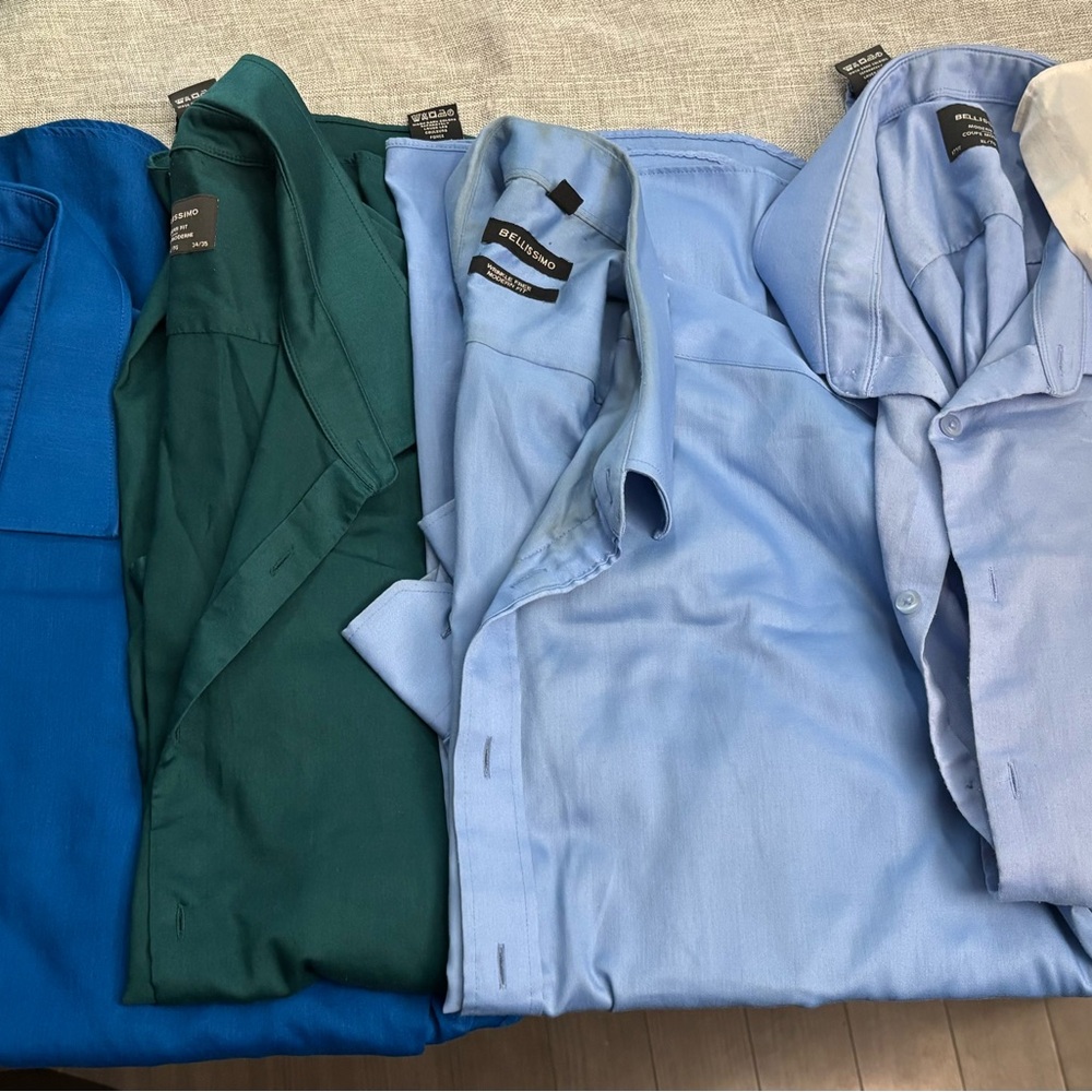 Wendy Bellissimo Men's Casual Shirts in Blue and Green